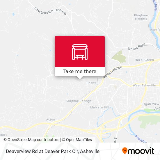 Mapa de Deaverview Rd at Deaver Park Cir