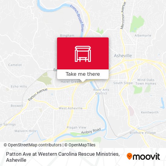Patton Ave at Western Carolina Rescue Ministries map