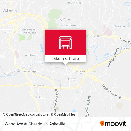 Mapa de Wood Ave at Cheerio Ln