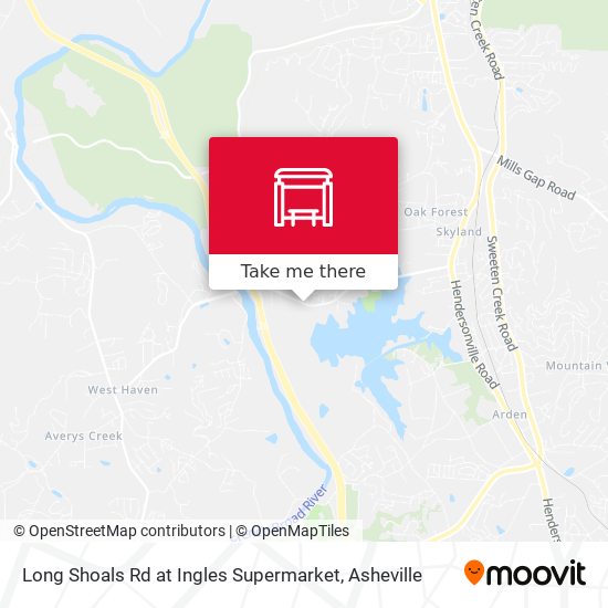 Long Shoals Rd at Ingles Supermarket map