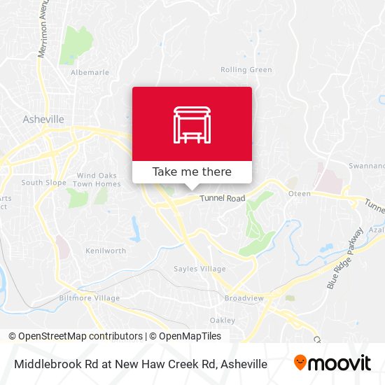 Mapa de Middlebrook Rd at New Haw Creek Rd