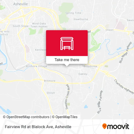 Mapa de Fairview Rd at Blalock Ave