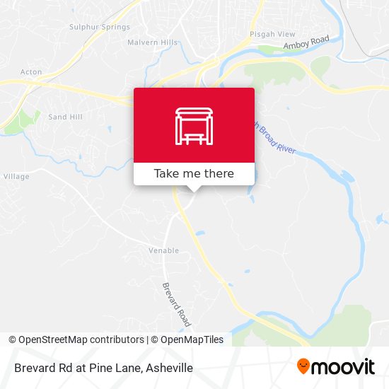 Mapa de Brevard Rd at Pine Lane