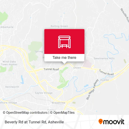 Mapa de Beverly Rd at Tunnel Rd