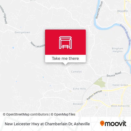 New Leicester Hwy at Chamberlain Dr map