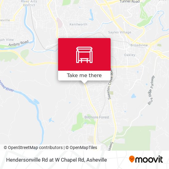 Mapa de Hendersonville Rd at W Chapel Rd