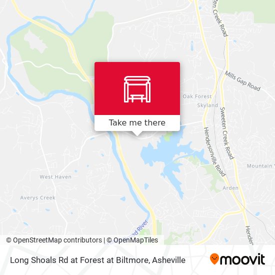 Mapa de Long Shoals Rd at Forest at Biltmore