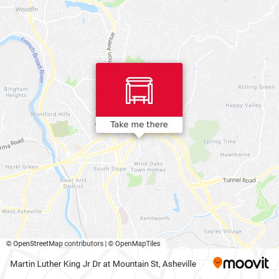 Martin Luther King Jr Dr at Mountain St map