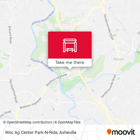 Wnc Ag Center Park-N-Ride map