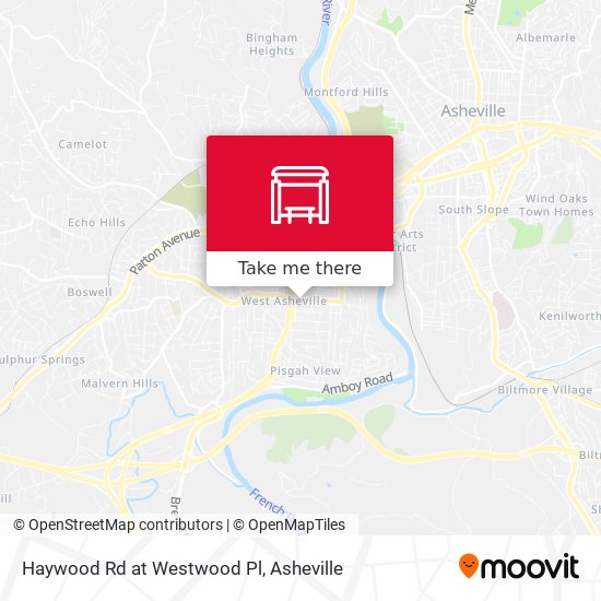 Mapa de Haywood Rd at Westwood Pl