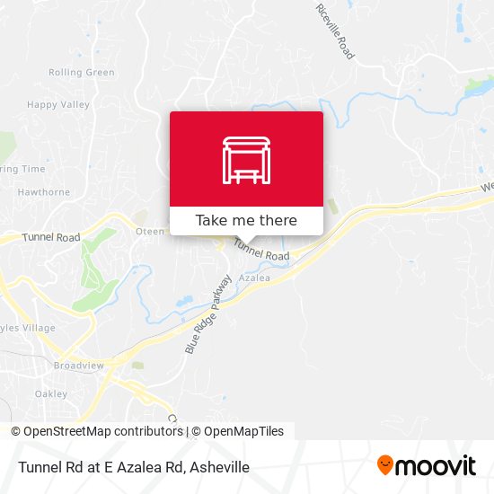 Mapa de Tunnel Rd at E  Azalea Rd