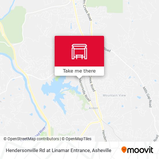 Mapa de Hendersonville Rd at Linamar Entrance