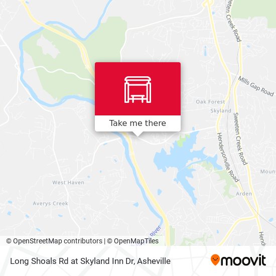 Long Shoals Rd at Skyland Inn Dr map