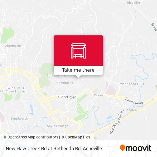 New Haw Creek Rd at Bethesda Rd map