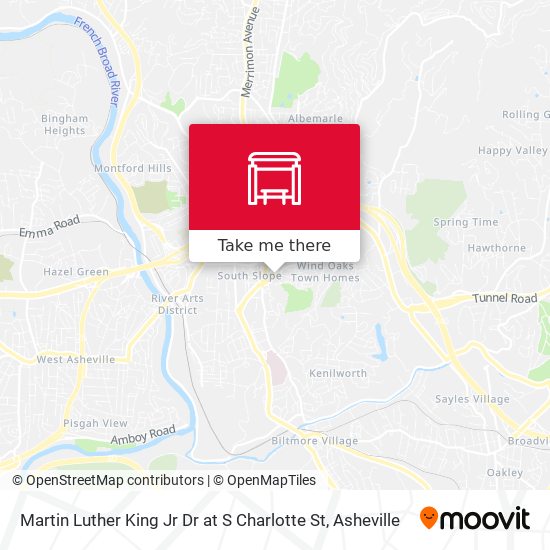 Mapa de Martin Luther King Jr Dr at S Charlotte St