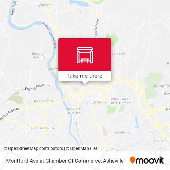 Montford Ave at Chamber Of Commerce map