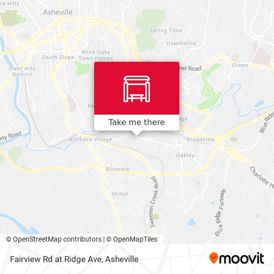 Fairview Rd at Ridge Ave map