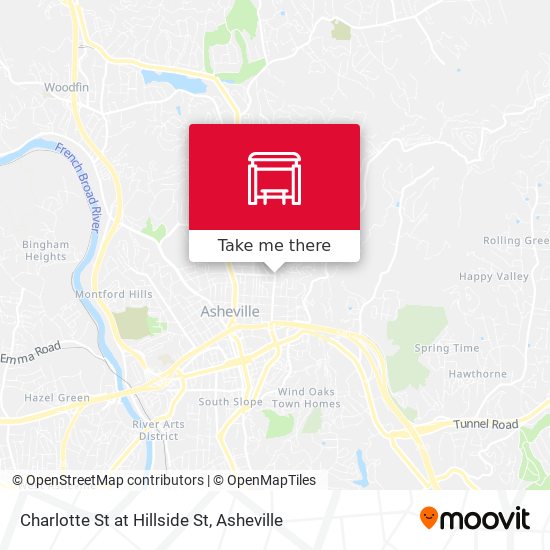 Mapa de Charlotte St at Hillside St