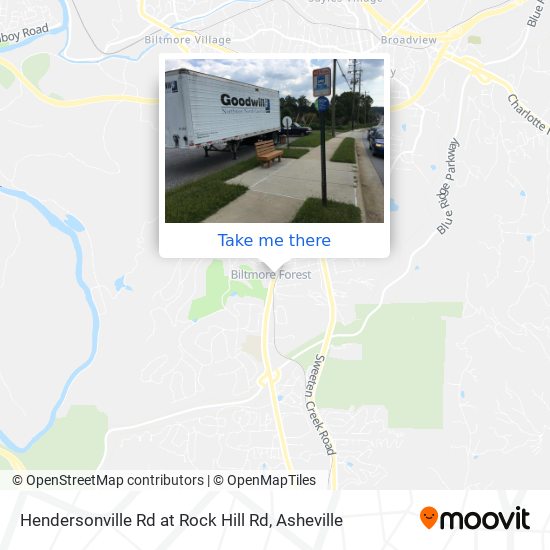 Mapa de Hendersonville Rd at Rock Hill Rd