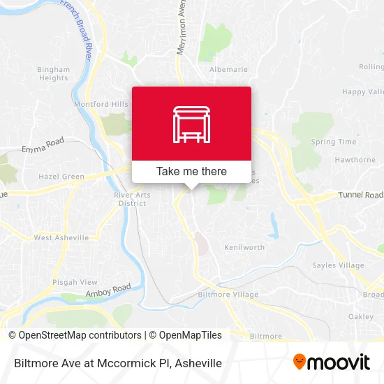 Mapa de Biltmore Ave at Mccormick Pl