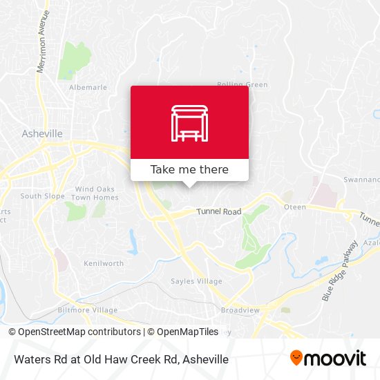 Mapa de Waters Rd at Old Haw Creek Rd