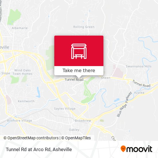 Tunnel Rd at Arco Rd map