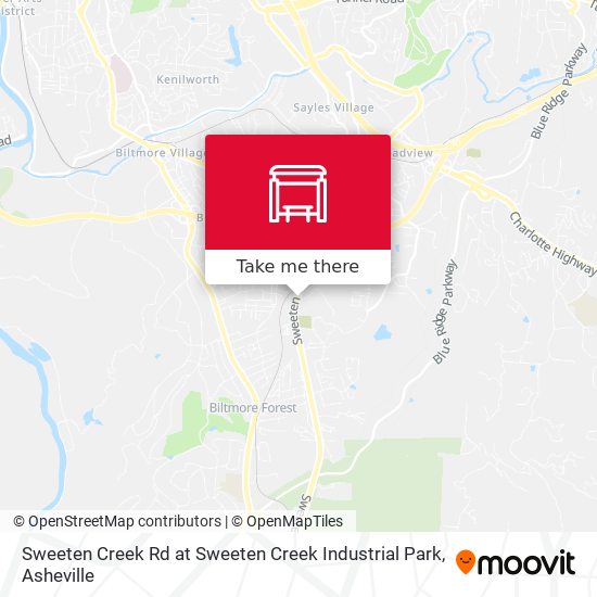 Sweeten Creek Rd at Sweeten Creek Industrial Park map