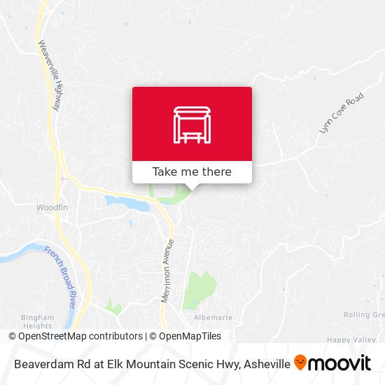 Mapa de Beaverdam Rd at Elk Mountain Scenic Hwy