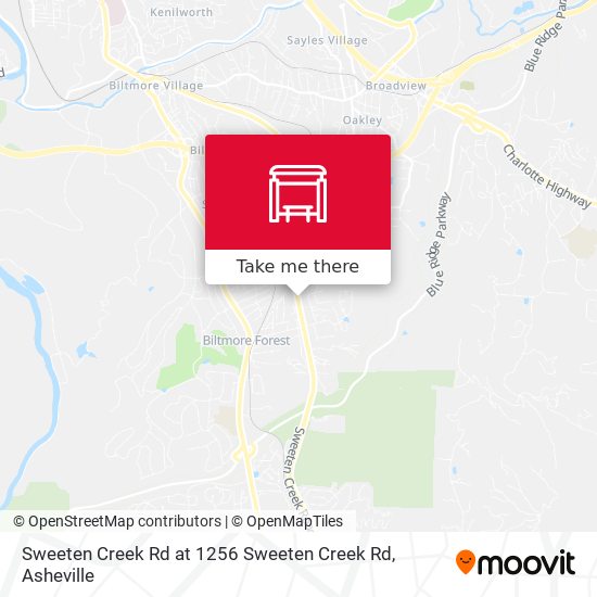 Mapa de Sweeten Creek Rd at 1256 Sweeten Creek Rd