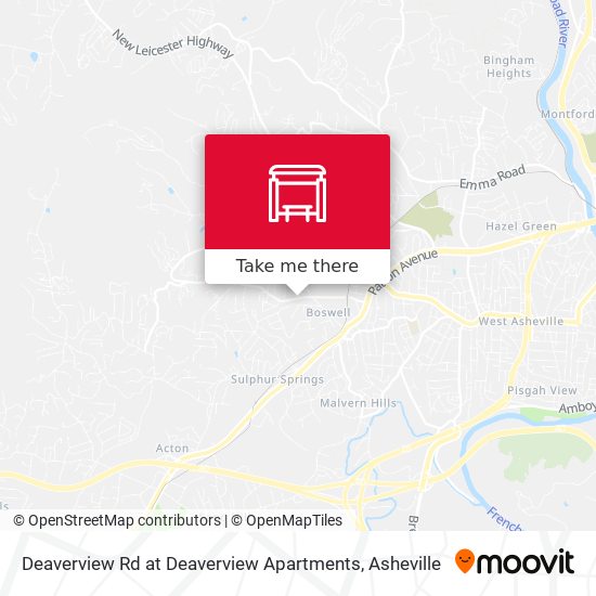 Deaverview Rd at Deaverview Apartments map