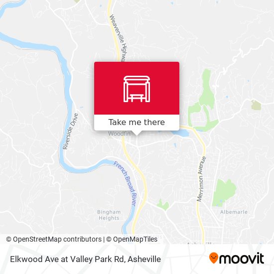 Elkwood Ave at Valley Park Rd map