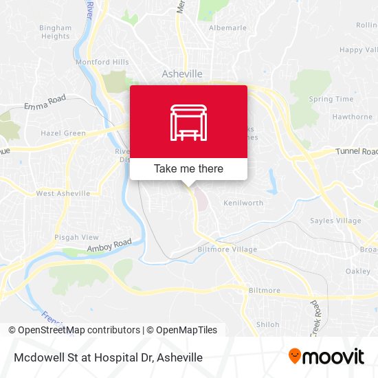 Mcdowell St at Hospital Dr map