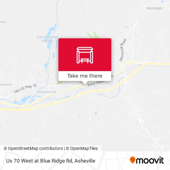 Mapa de Us 70 West at Blue Ridge Rd