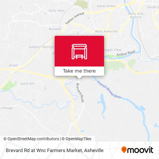 Brevard Rd at Wnc Farmers Market map