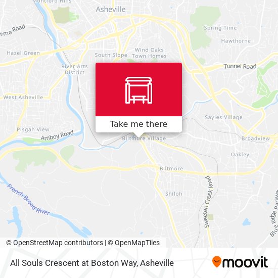All Souls Crescent at Boston Way map