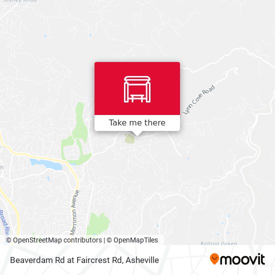 Beaverdam Rd at Faircrest Rd map