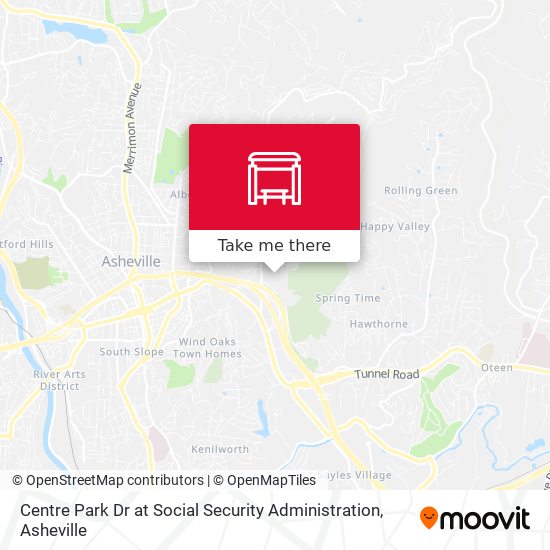 Centre Park Dr at Social Security Administration map