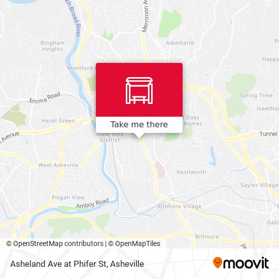 Mapa de Asheland Ave at Phifer St
