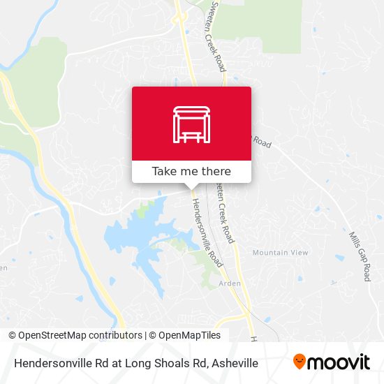 Hendersonville Rd at Long Shoals Rd map