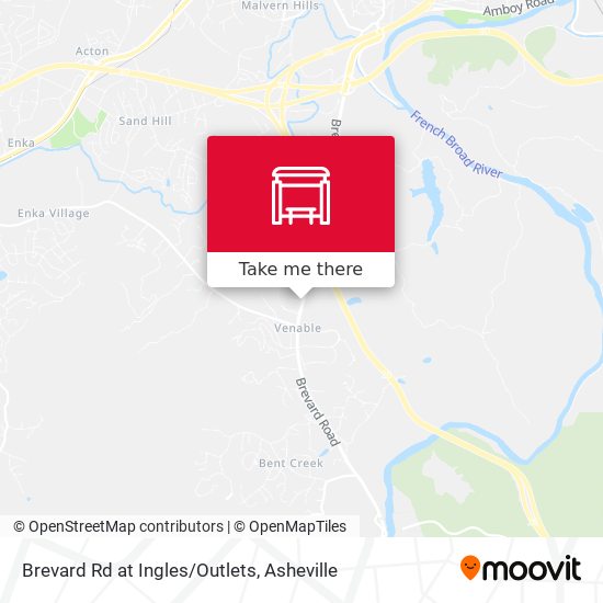 Brevard Rd at Ingles/Outlets map