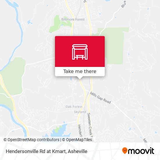 Hendersonville Rd at Kmart map