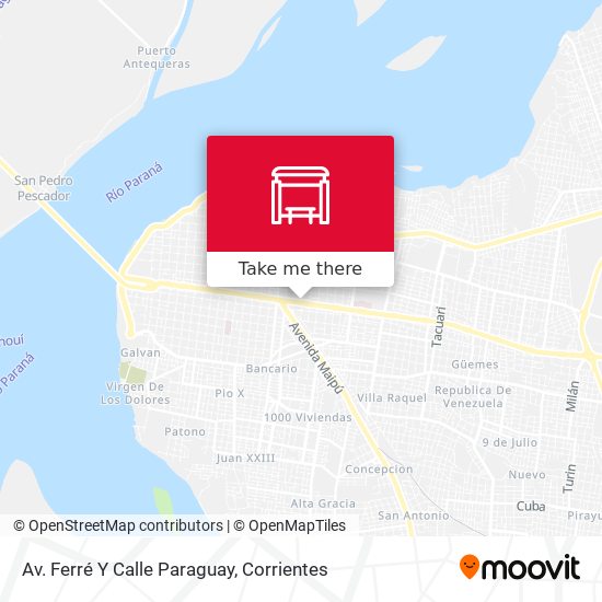 Av. Ferré Y Calle Paraguay map