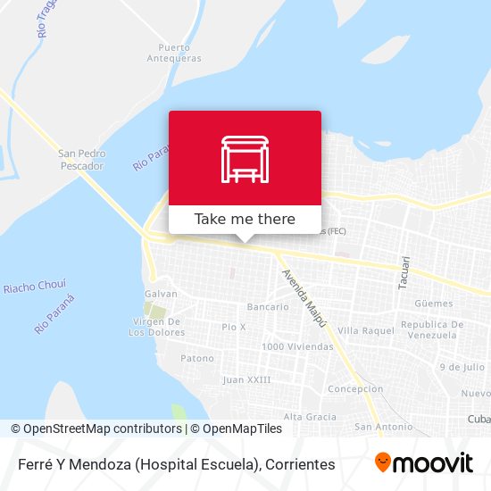 Mapa de Ferré Y Mendoza (Hospital Escuela)