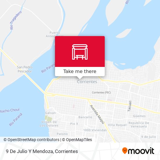 9 De Julio Y Mendoza map
