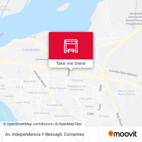Av. Independencia Y Resoagli map
