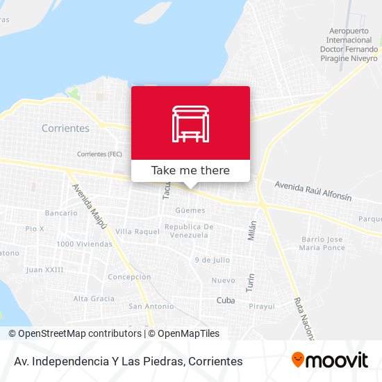 Av. Independencia Y Las Piedras map