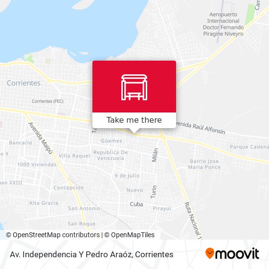 Mapa de Av. Independencia Y Pedro Araóz