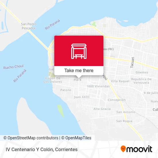 IV Centenario Y Colón map