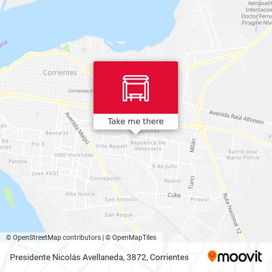 Presidente Nicolás Avellaneda, 3872 map