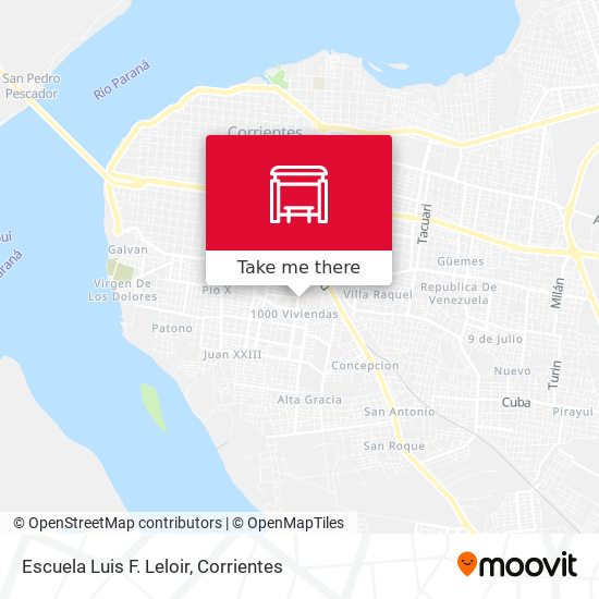 Mapa de Escuela Luis F. Leloir